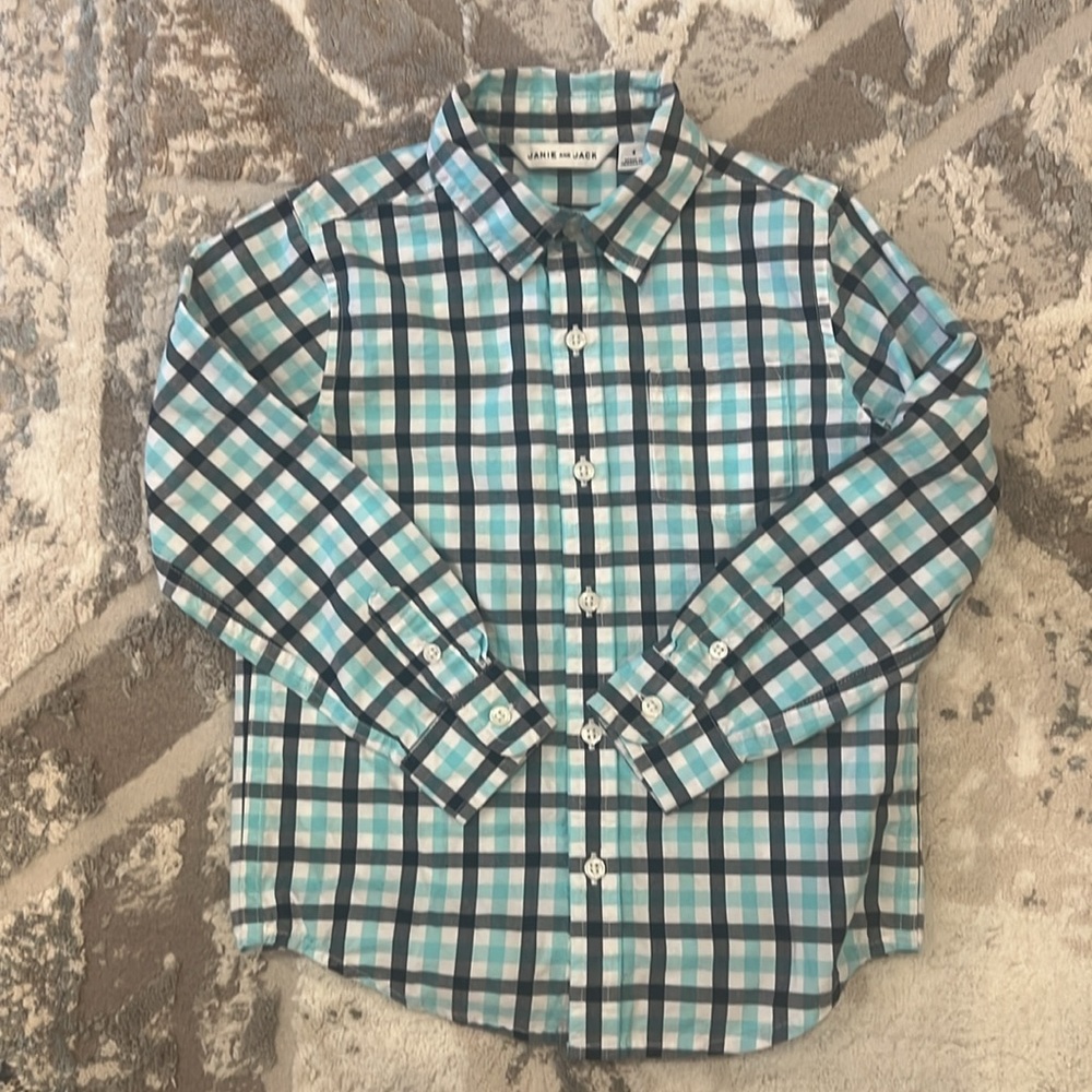 Janie & Jack Boys bundle of 3 button down shirts/ Size 4 - Picture 2 of 11
